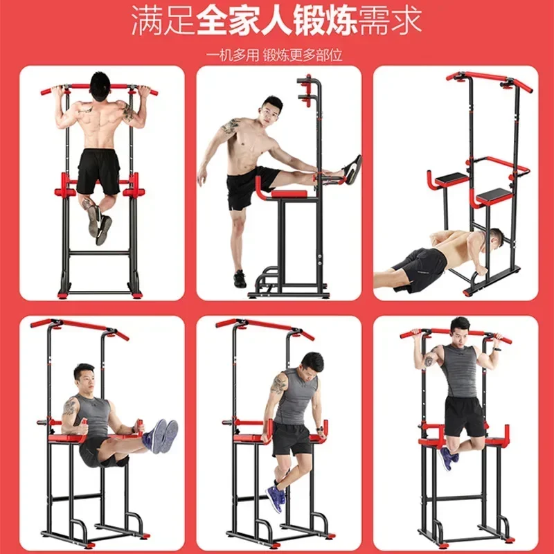 New Steel Pull Up Push Up Horizontal Bars Adjustable Power Gym Station Chin Bar Workout Upper Body Fitness Strength Training