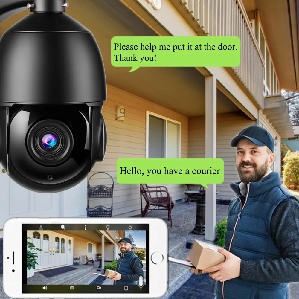 UHD 4K 8MP Sony415 3G 4G SIM Card Wireless Security IP Camera Wifi PTZ Dome 30X Auto Zoom Outdoor Two Way Audio Human Tracking