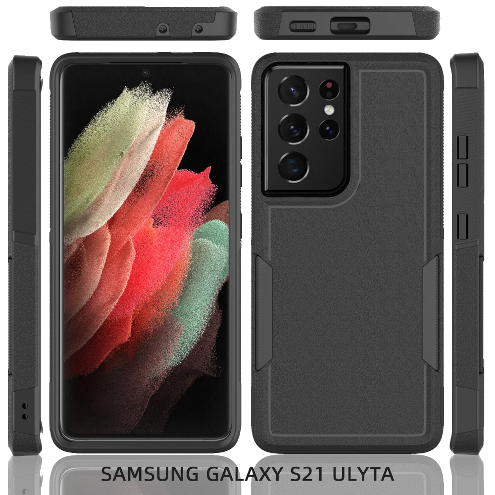 Stylish Shockproof Dual-Layer Phone Case with TPU/PC Hybrid Armor Protection