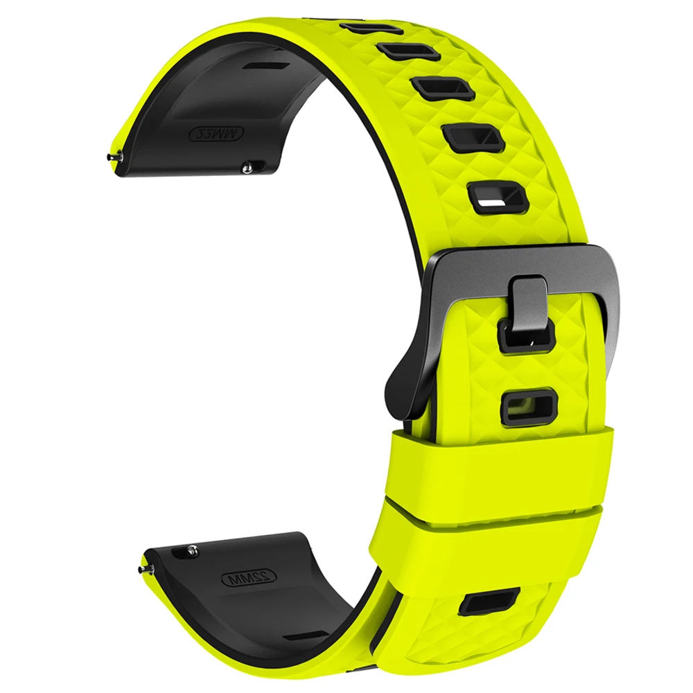 Versatile 22mm Sport Silicone Watch Strap - Enhanced Comfort & Style