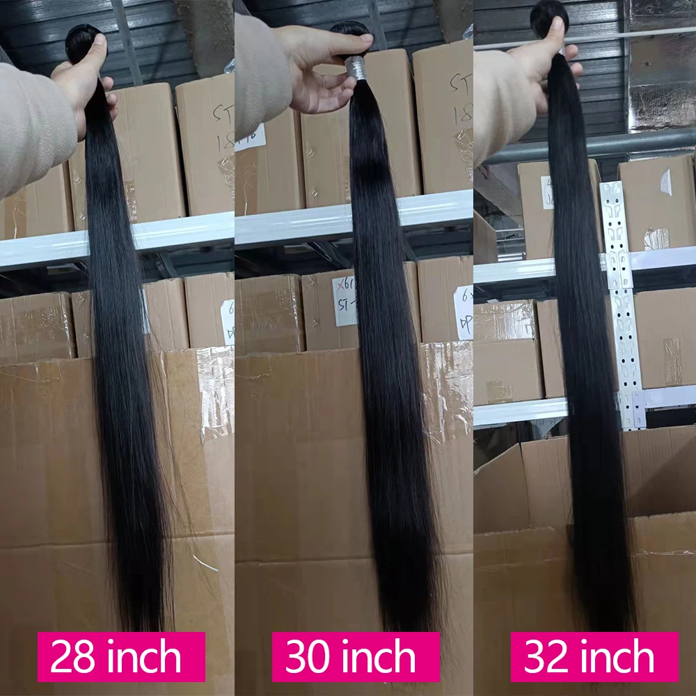 Прямые человеческие волосы, фотосессия, 30 дюймов, необработанные искусственные волосы, длина 36, 38, 40 дюймов, Длинные искусственные дешевые бразильские волосы, искусственные волосы
