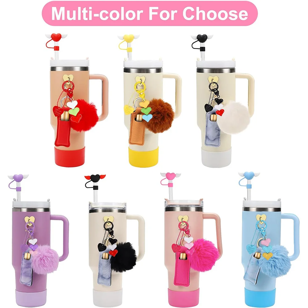 7PCS Stanley Tumbler Decoration Accessories Set - Cute & Aesthetic Drinkware Charms