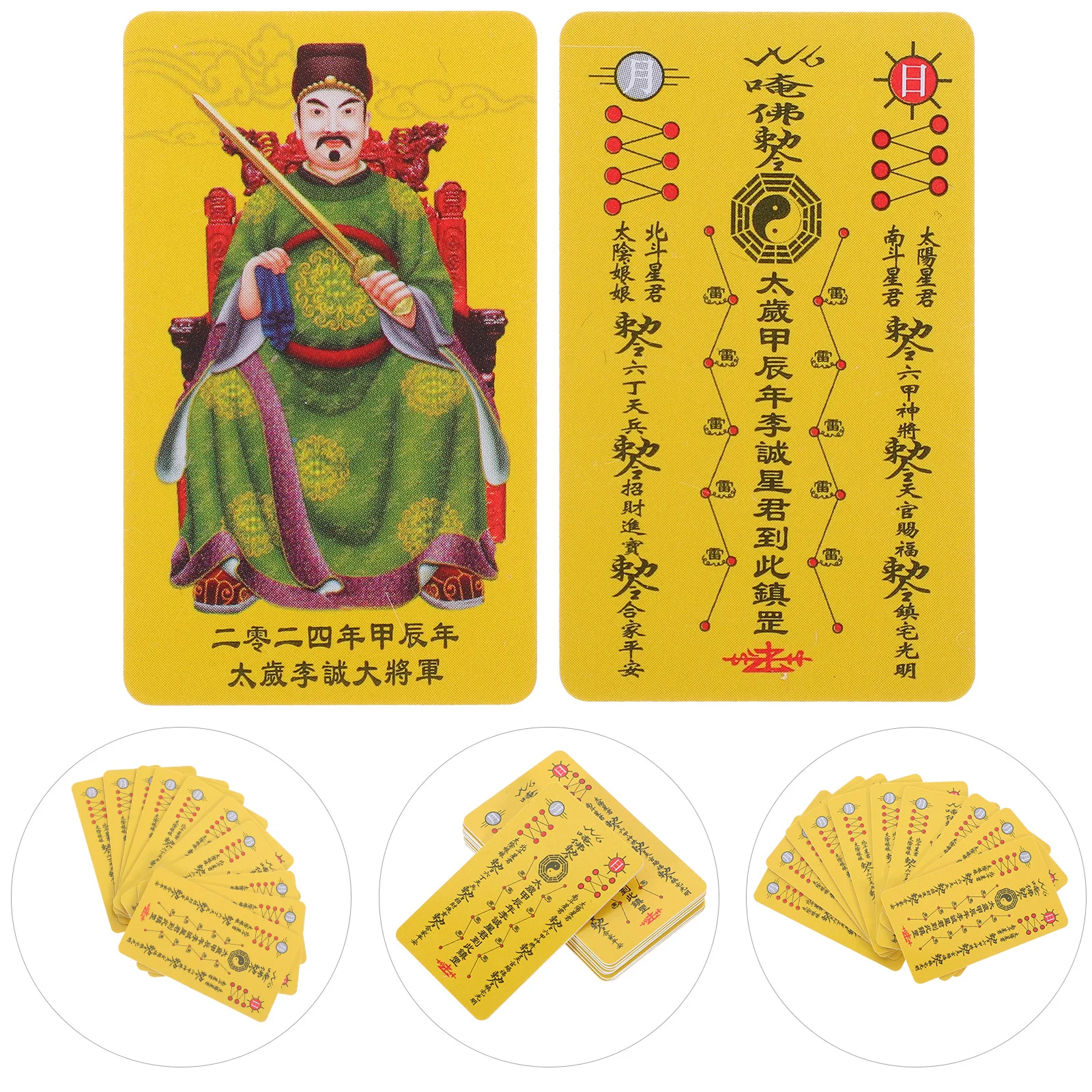 

Tai Sui Card Protection Amulet Spiritual Chinese Style General Cards Religious Decor