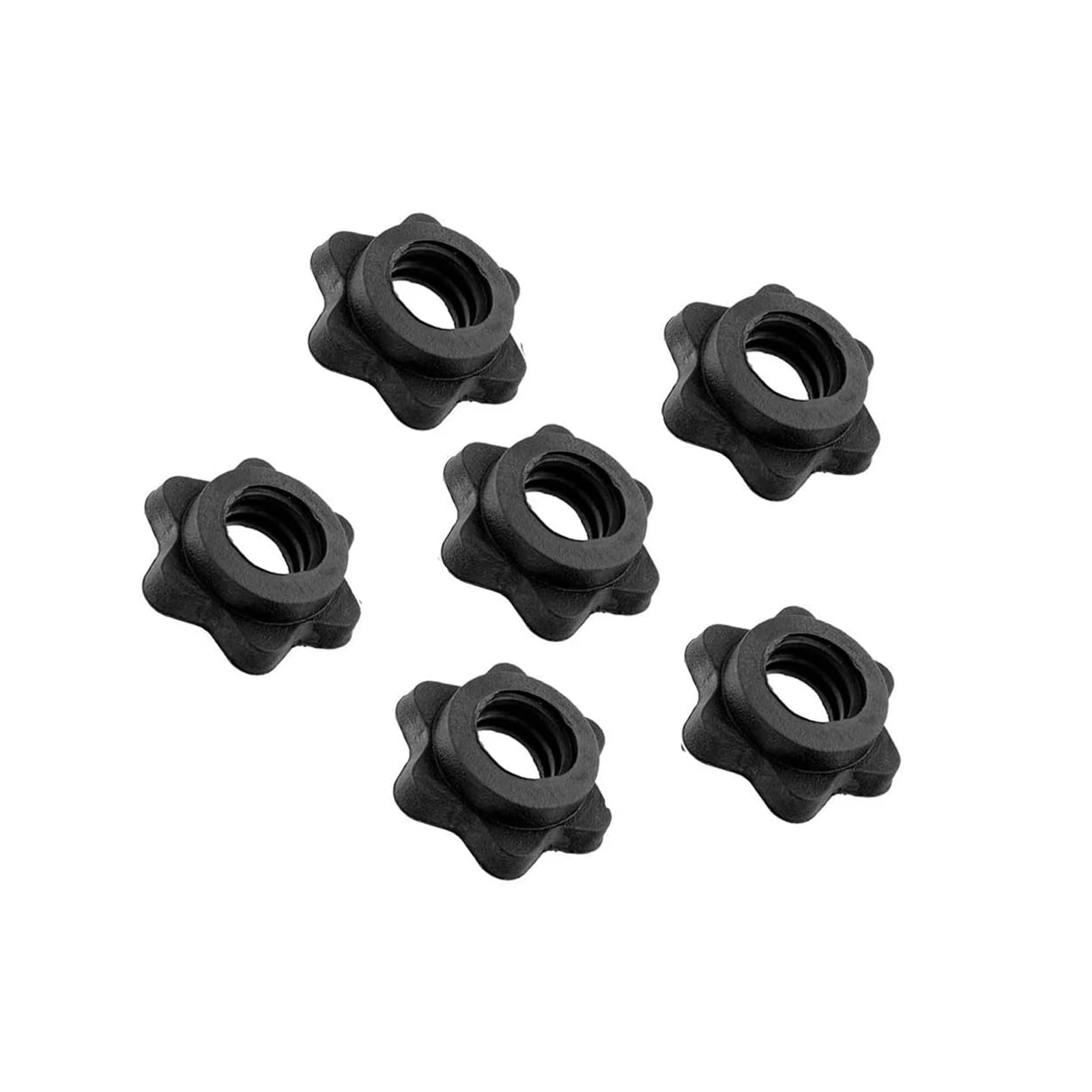 6 pcs Spinlock Collars,1 inch Barbell SpinLock Collars Screw Clamps