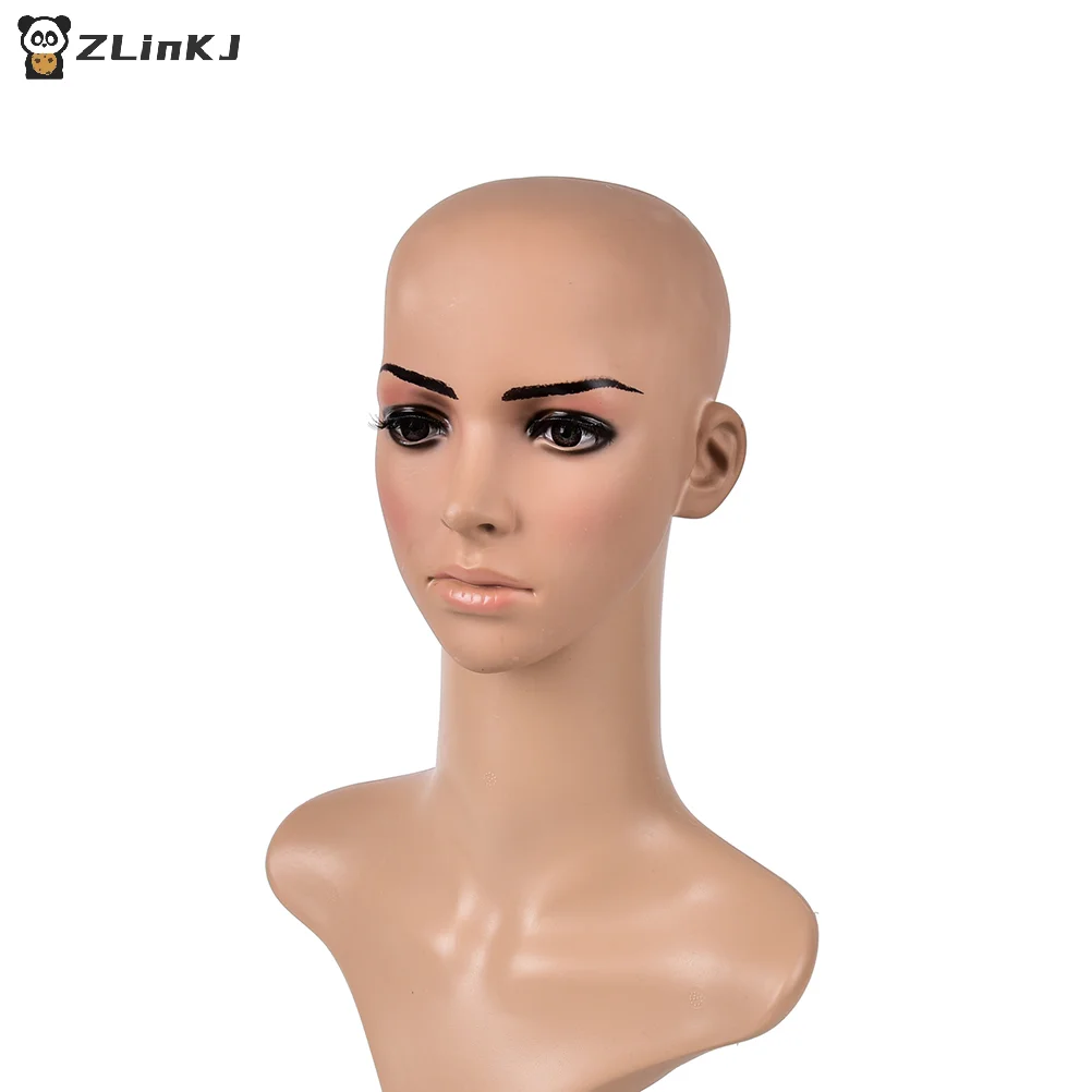 ▶ 1개입 가짜 라텍스 피부색 유니섹스 대머리 가발 캡 고무 스킨헤드 코스튬 장난용