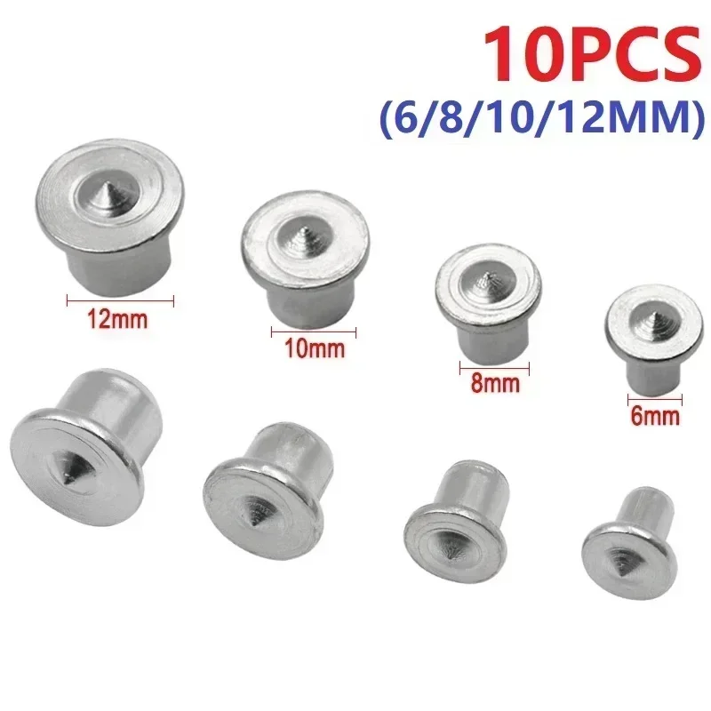 Dowel Centre Point Pin Set 10Pc Wood Timber Marker Hole Tenon Center Set 6/8mm Wood Drill Power Accessories Tools Plug