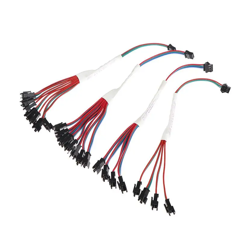 3Pin/4Pin Mini TTL LED Signal Amplifier Repeater Controller 1 to 4/8 Channels for RGB Addressable WS2812B SK6812 LED Strip