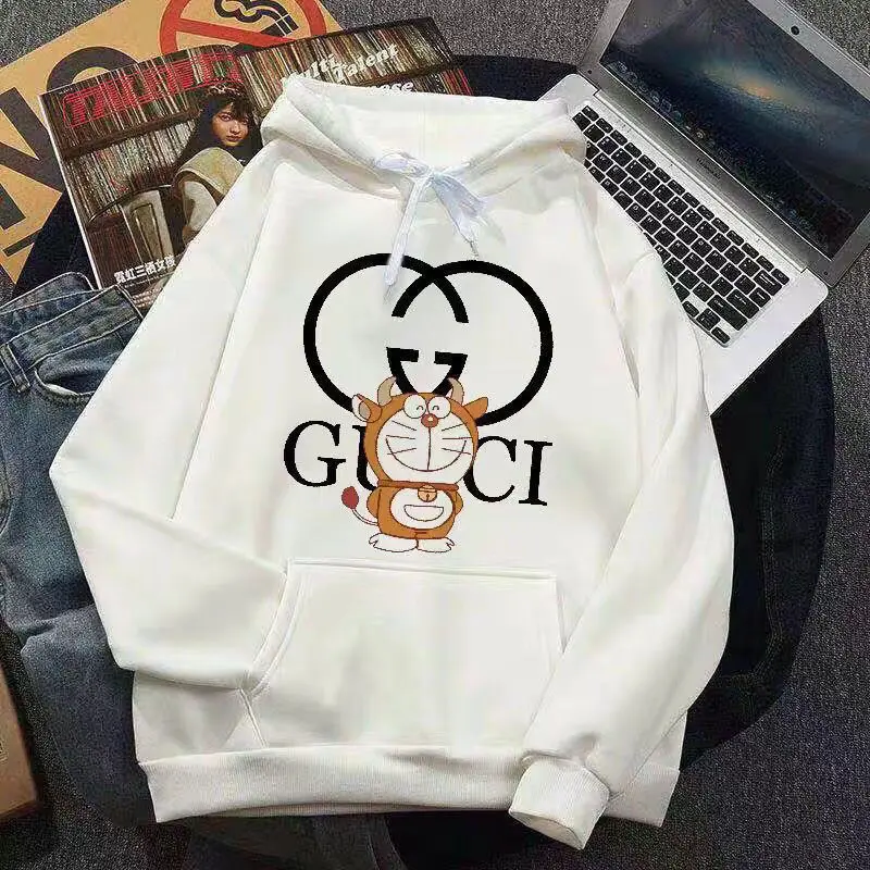 New Luxury Brand Hooded Sweater Casual Loose Men and Women Couples Versatile Letter Printing Pure Cotton Jacket Hoodie Jumper