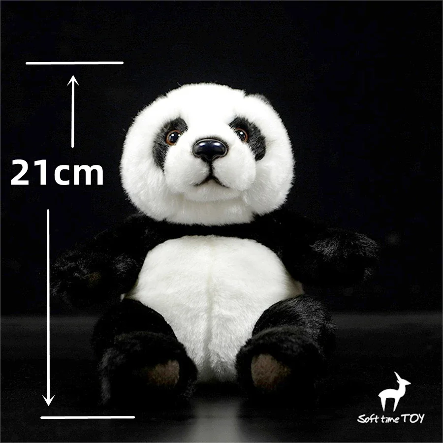 Panda High Fidelity Anime Cute Plushie National Treasure Plush Toys Lifelike Animals Simulation Stuffed Doll Kawai Toy Gifts Kid 2