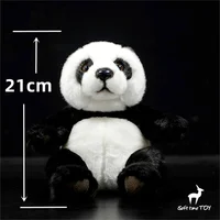 Panda High Fidelity Anime Cute Plushie National Treasure Plush Toys Lifelike Animals Simulation Stuffed Doll Kawai Toy Gifts Kid 2