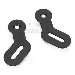 Premium Aluminum Adjustable Rear License Plate Extension Bracket (Black)