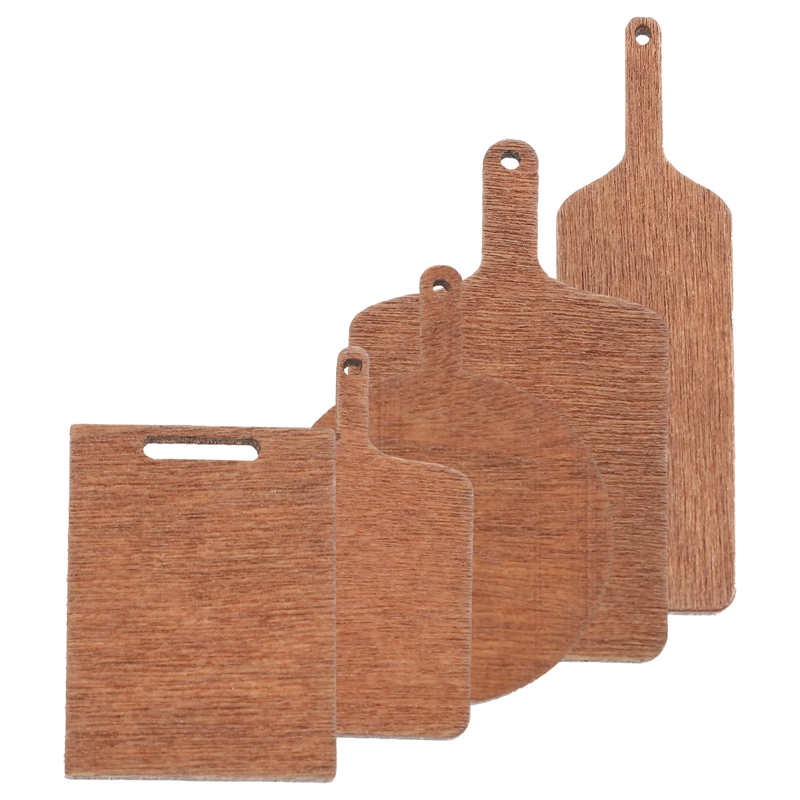 

5pcs Miniature Cutting Boards House Wooden Cutting Board Model Decor