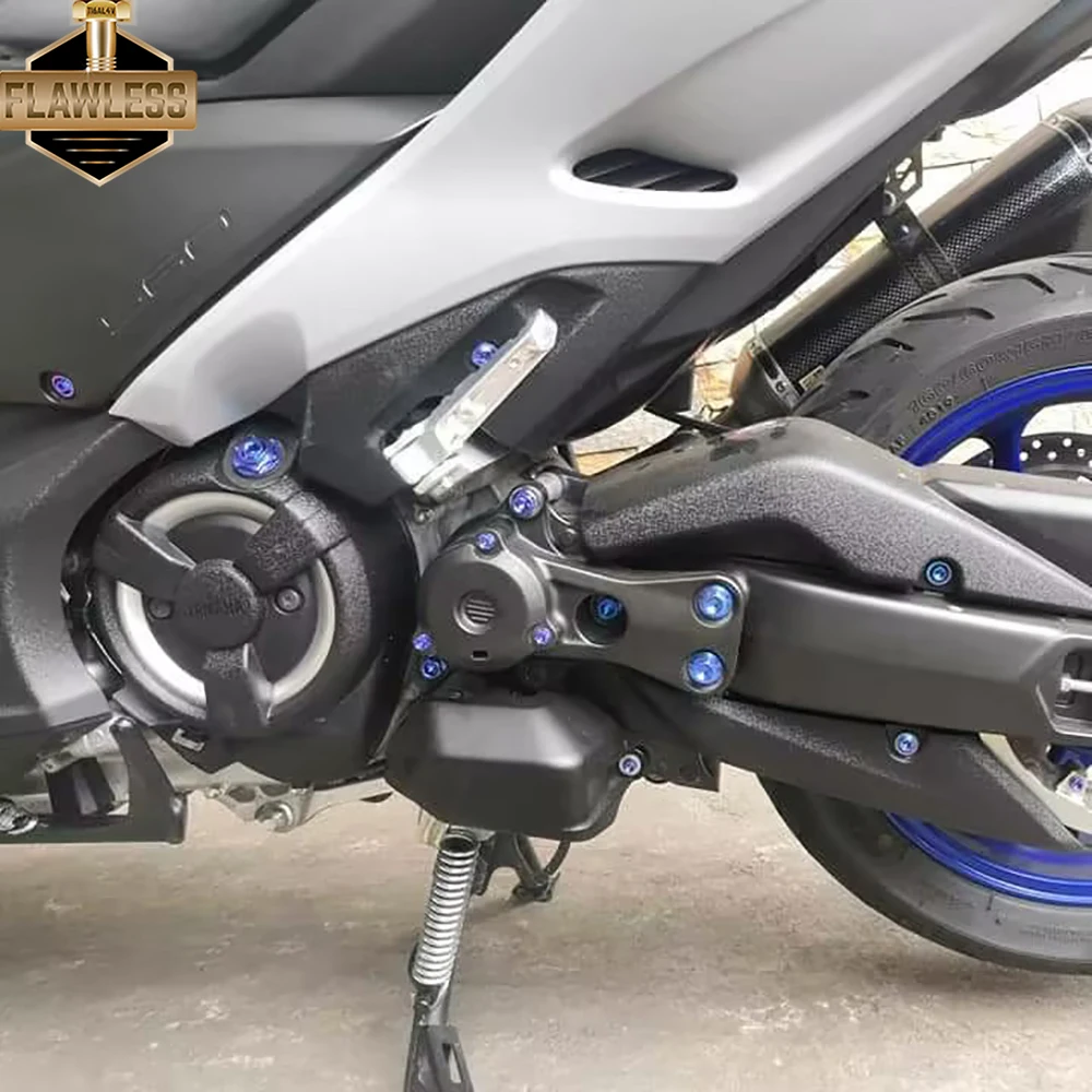 Titanium Bolt Freio a Disco Dianteiro Pára-choque Dianteiro Caliper Bolt para Yamaha Tmax 560 530 Flawlessti-gr5