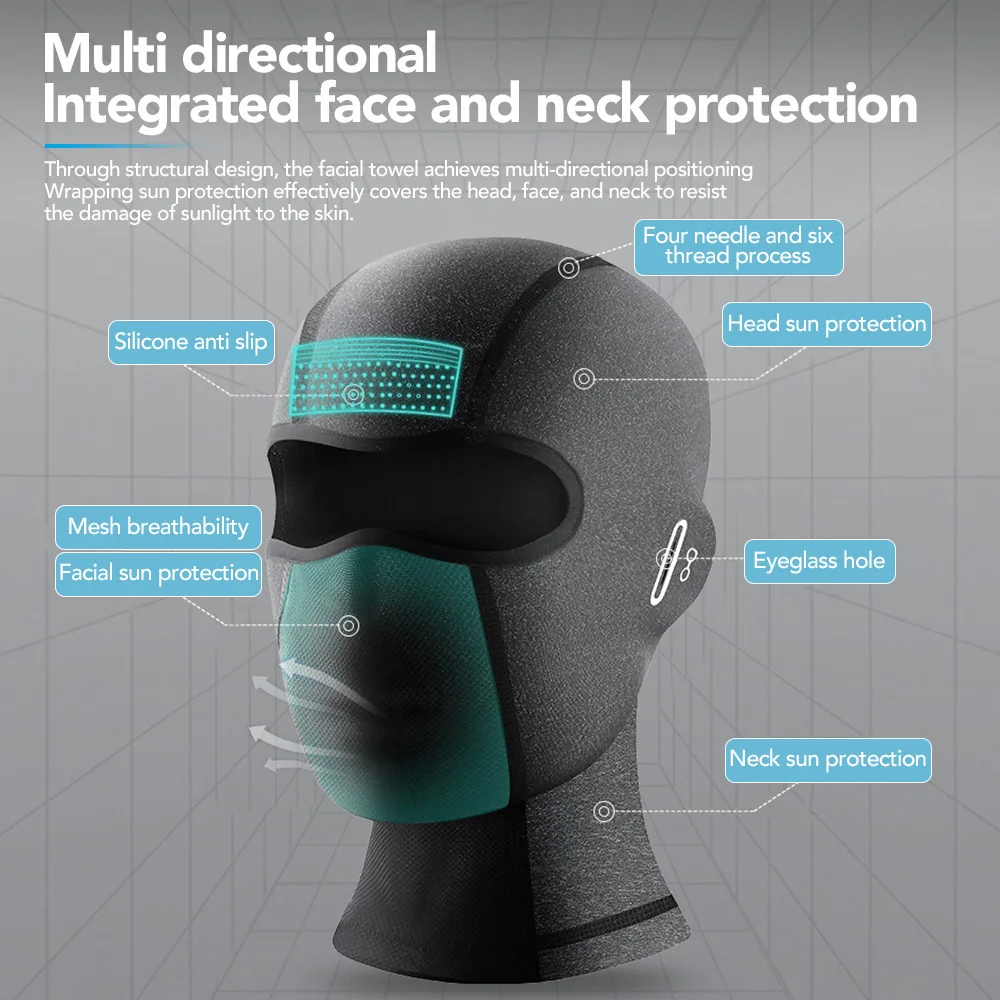 Enhanced Cycling Ice Silk UV Protection Quick-Dry Balaclava