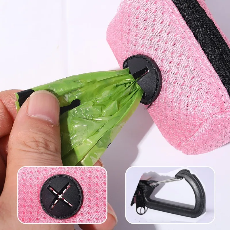 Dog Poop Bag Dispenser Hangingable Dog Poop Bag Holder Poo Bags Dispenser for Dogs Walking Garbage Bags Dispensers Pet Supplies