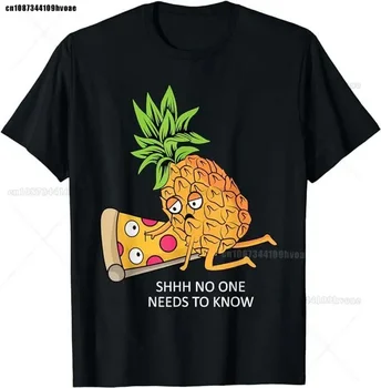 Pineapple Belongs on Pizza Lover Funny Food Pun T-Shirt  t shirt women  shirts  men  women clothing 1