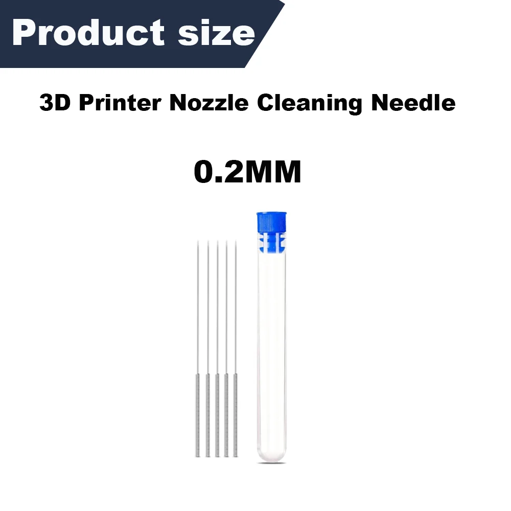 Kit de întreținere pentru imprimantă 3D · Cleaning needle 0.2
