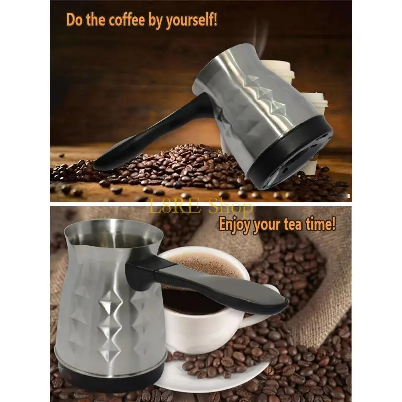 L8RE Electric Turkish Espressos Coffee Maker Pot Butter Milk Chocolate Warmer EU Plug