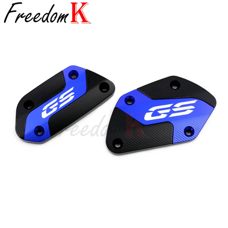 Premium Aluminum Front Clutch & Brake Fluid Reservoir Cap Cover for Adventure Motorcycles