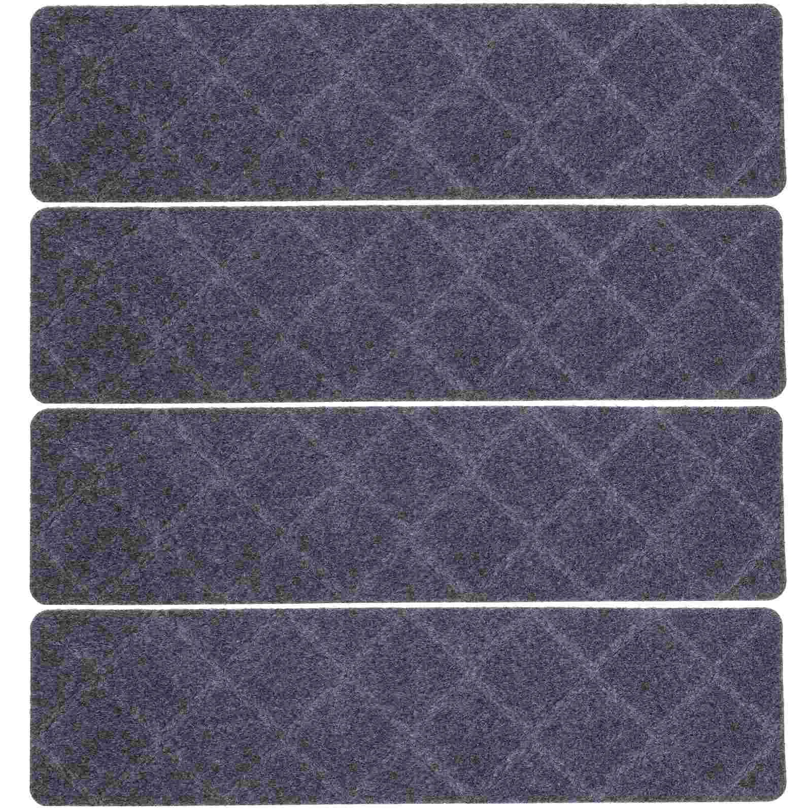 

4 Pcs Indoor Stair Mat Entry Rugs for inside House Step Stairs Treads Polyester Mats Stairway