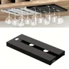 2PCS Wine glass rack plastic - Stemware wine glass rack glass storage rack under the cabinet, used to store tall glasses 1