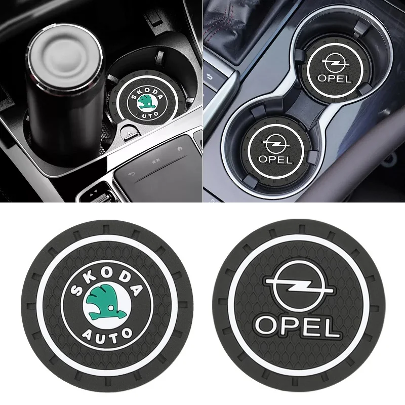 2 Pcs Car Water Cup Holder Antislip Pad For Renault Megane 2 Duster