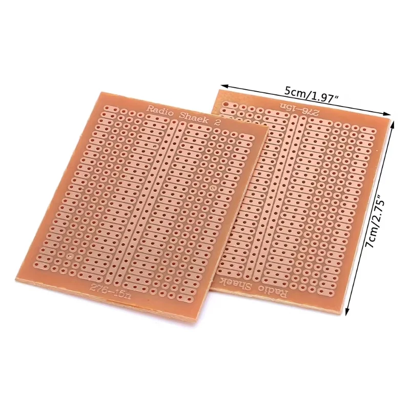 5/10PCS DIY Prototype Paper PCB Universal Experiment Matrix Circuit Board 2-3 Connected Hole Single Hole 5x7CM