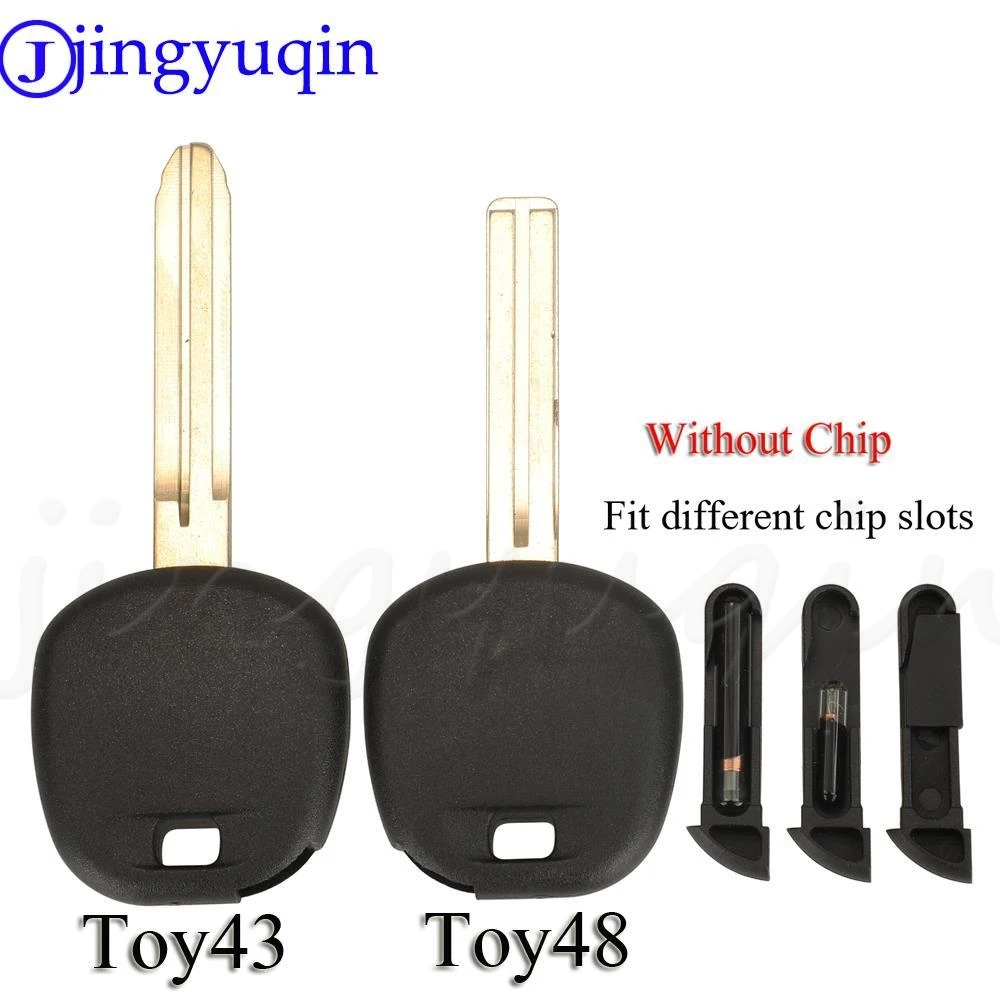 

Jingyuqin 10 шт. ретранслятор дистанционный ключ чехол для Toyota RAV4 PRADO COROLLA Camry Yaris Corolla Fod Toy43/48 лезвие без чипа