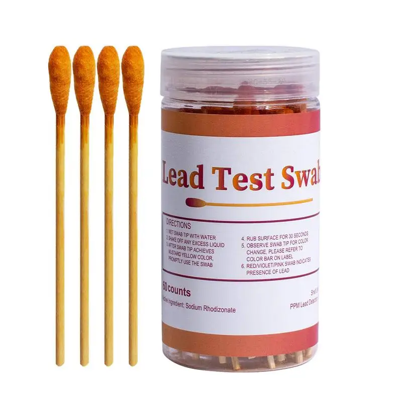 

Lead Test Kit With 30PCS Test Swabs High-Sensitive Instant Lead Paint Test Kit Lead Testing Strips For Plaster Dishes Metal