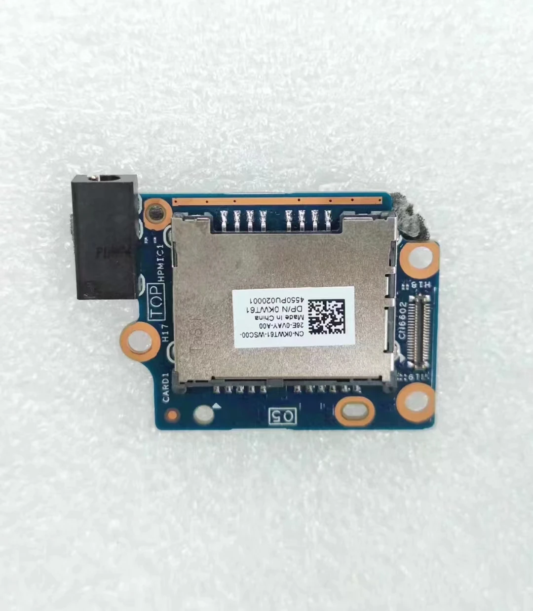 

Оригинальные детали для ноутбука DELL XPS 17 9710 Precision 5760, кардридер для SD-карт 0KWT61 KWT61