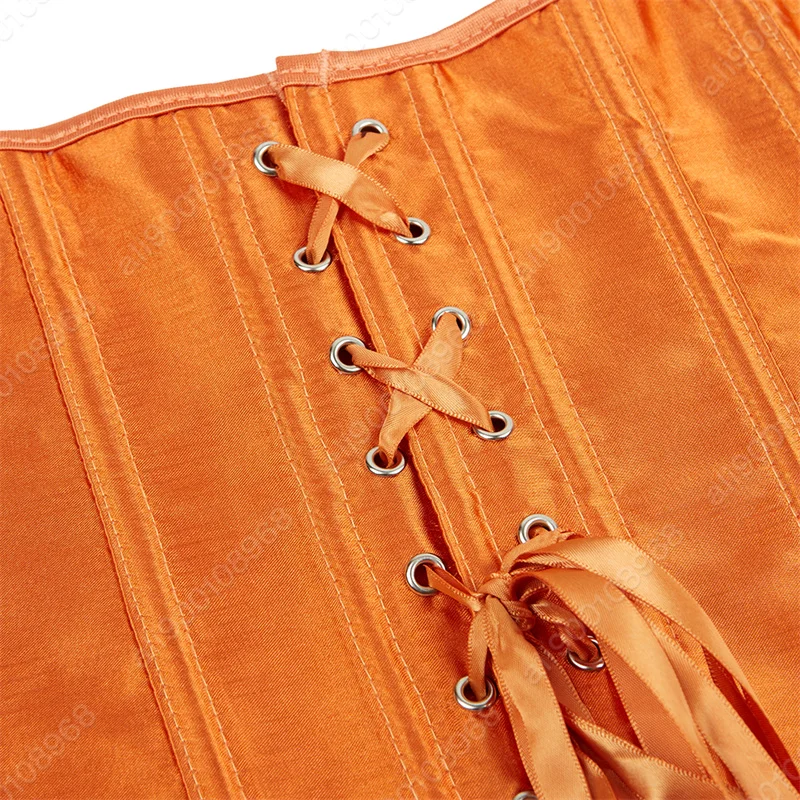Corset Bustier Top for Women Lace Up Corset Plus Size Satin XS-7XL corset bustier top waist corset lace corset