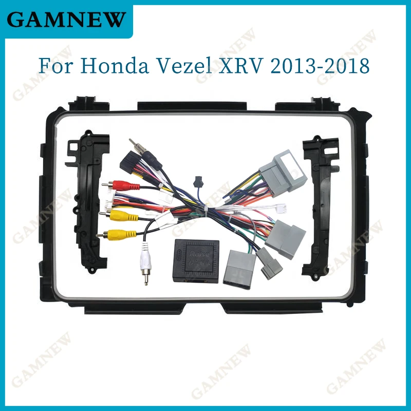 

9 Inch Car Frame Fascia Adapter Canbus Box Decoder For Honda Vezel XRV HRV HR-V 2013-2018 Android Radio Dash Fitting Panel Kit