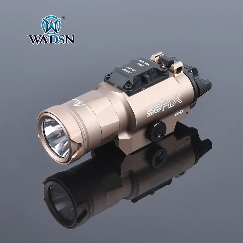 

WADSN XH35 Flashlight 800 Lumen Tactical Weapon light X300 Tactical Light Adjustment White LED Brightness Strobe Pistol Lamp