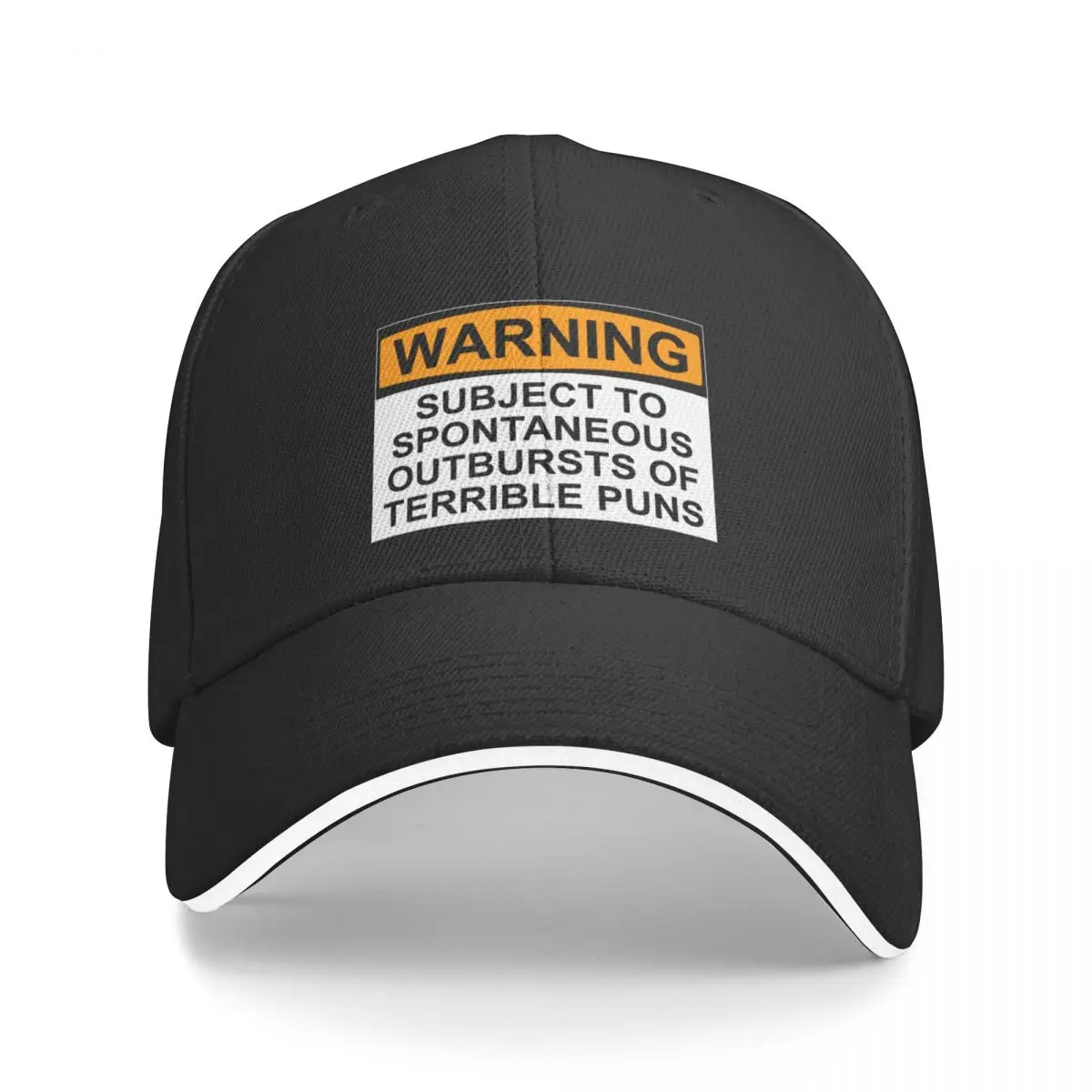 

WARNING: SUBJECT TO SPONTANEOUS OUTBURSTS OF TERRIBLE PUNS Baseball Cap sun hat Golf Hat For Girls Men's