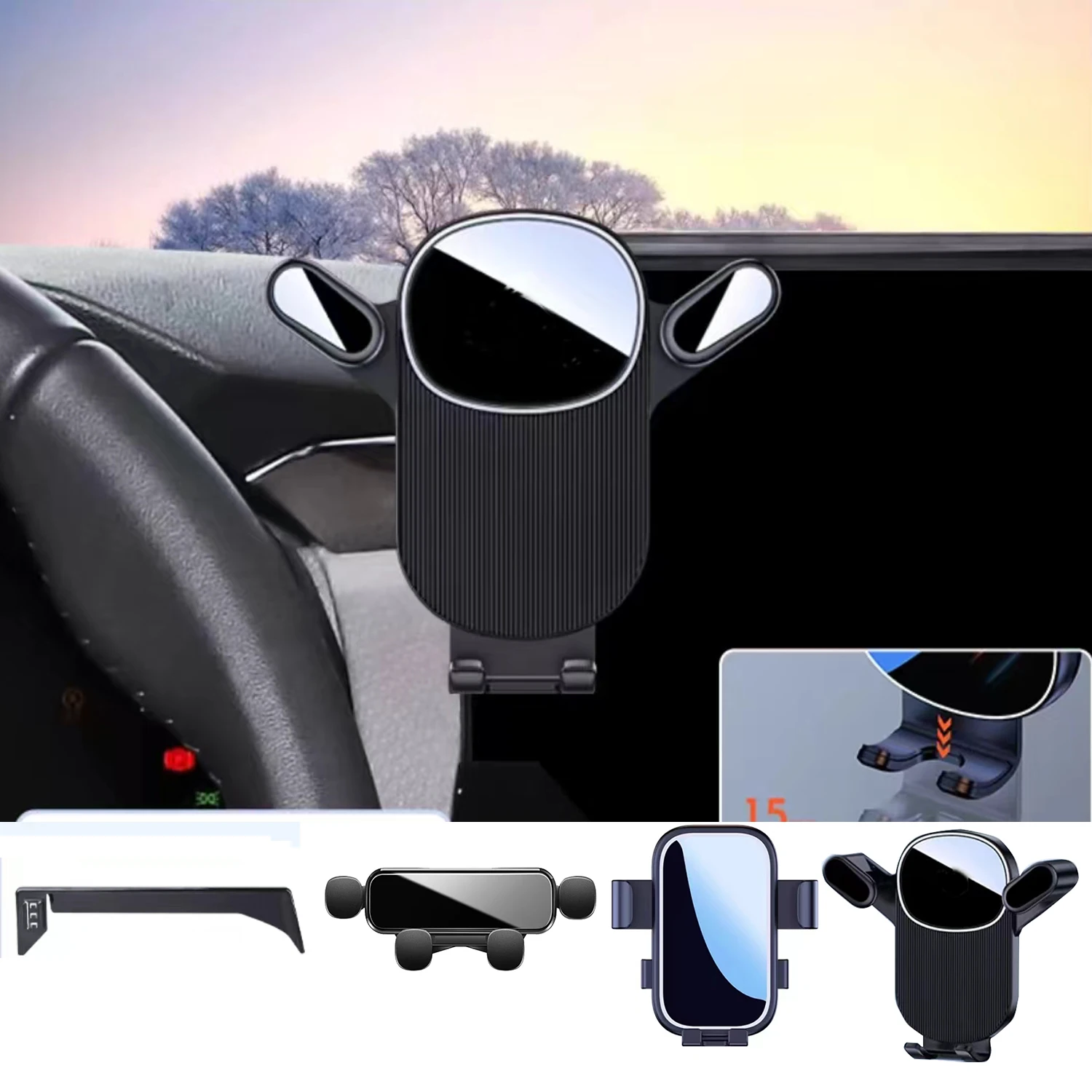 

For Citroen C5X 2023 2022 2021 Car Phone Holder 12INCH GPS Stand Stand Rotatable Support Special Fixed Bracket Base Accessories