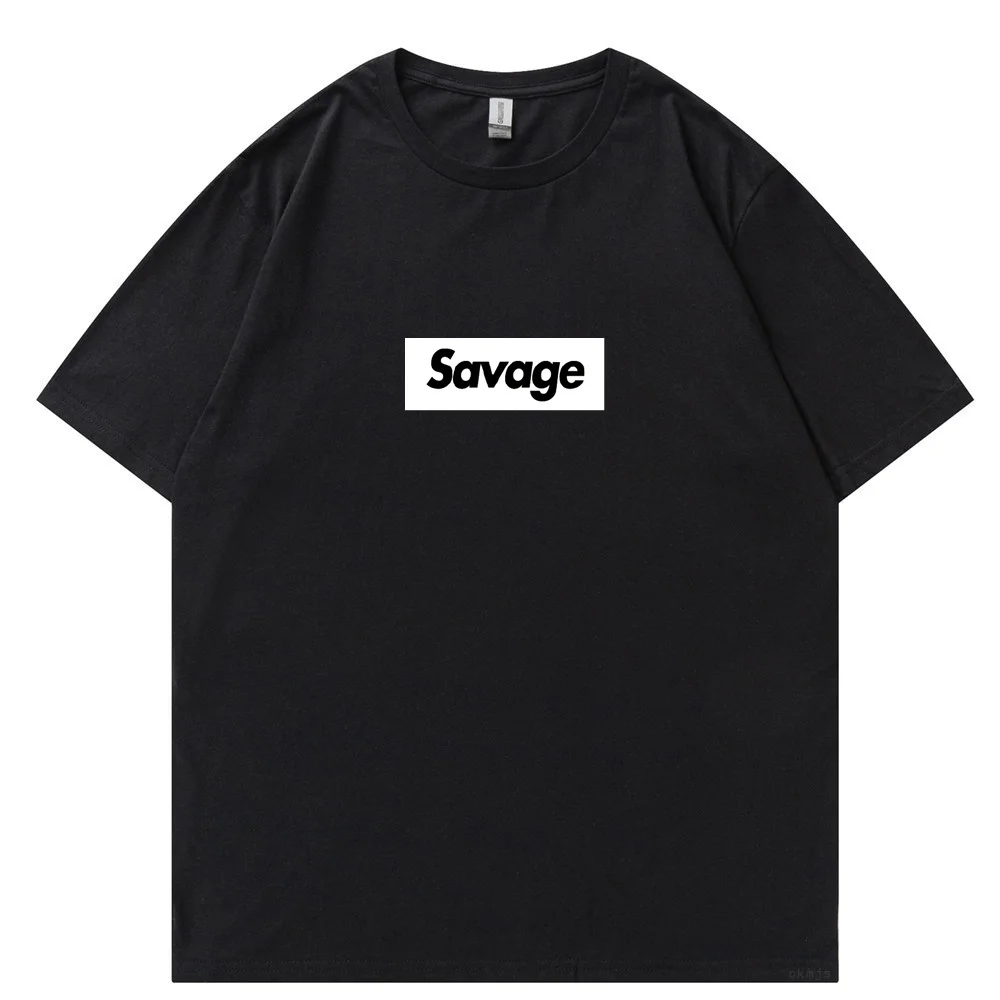Savage Fuy Mes t shirts New Male Tshirts Hip Hop Sweat T-Shirt Summer Tops Cotto Oversize Me Clothes tshirts for_voghion.com