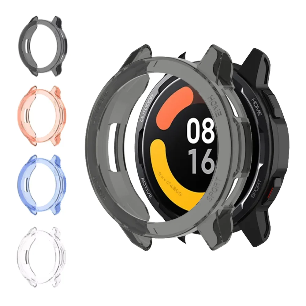Durable TPU Silicone Protector Case for Xiaomi Mi Watch S1 Active and Mi Watch Color 2