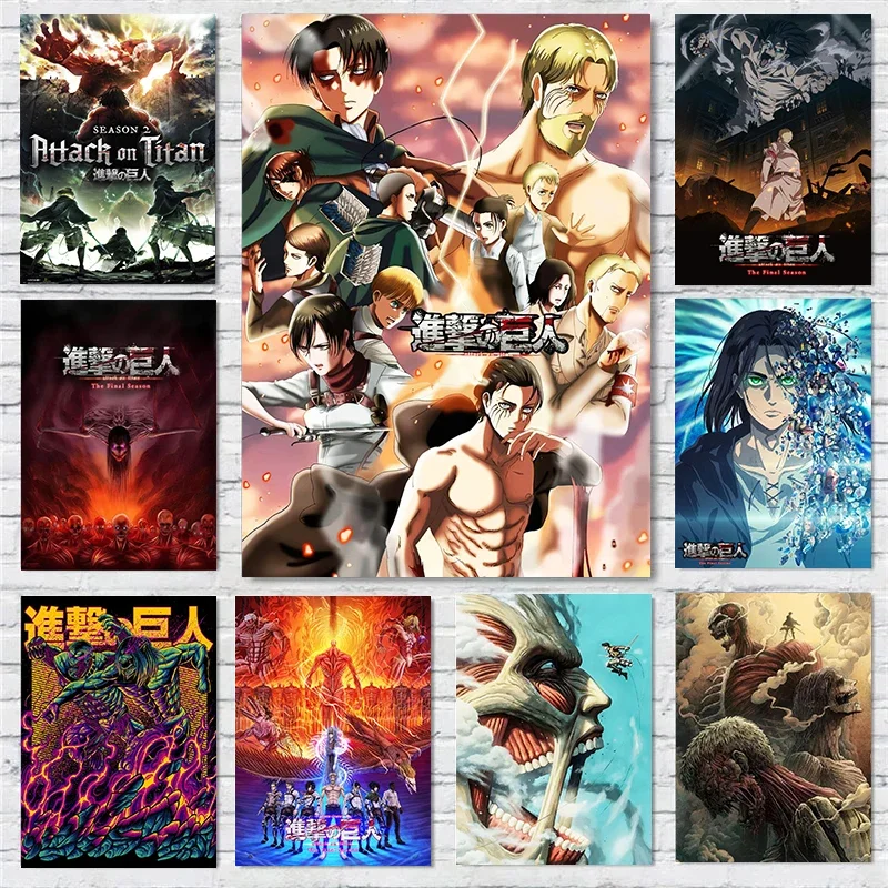 Stunning Anime Art Canvas: Attack on Titan Final Part Wall Decor