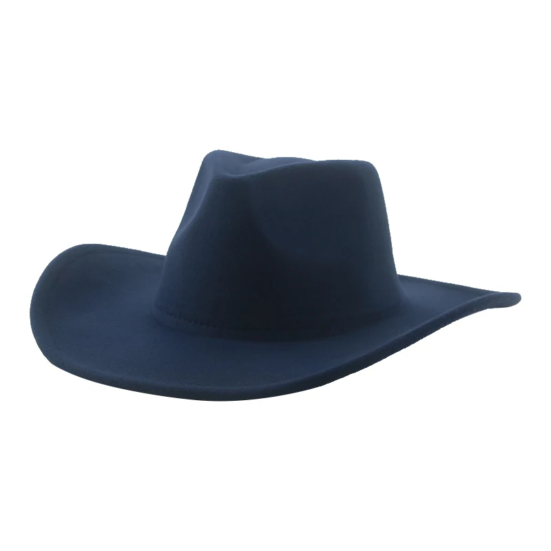  - Cowboy Hat Hats for Women Man Hat Solid Panama Wide Brim Casual Western Cowgirls Khaki Black Jazz Caps Sombrero Hombre Sombreros