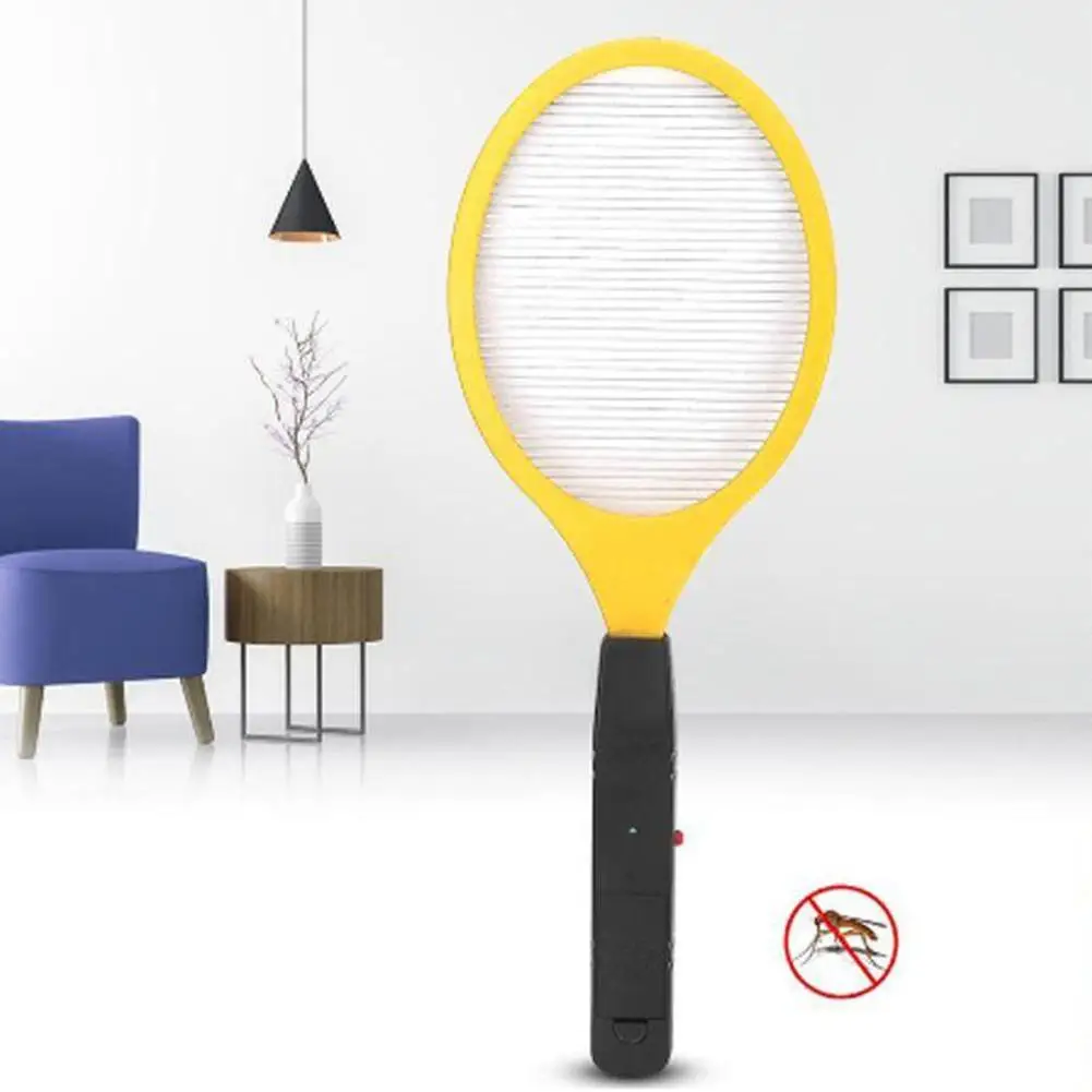 Electric Mosquito Swatter Racket Rechargeable Fly Insect Killer_voghion.com