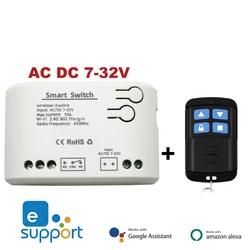 Wi-Fi Smart Garage Door Opener with Voice Control and Remote Access (AC DC 7-32V RF)