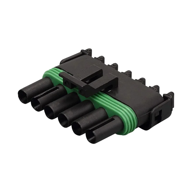 1 2 3 4 6Pin Way Delphi 2.5 GM Automotive Female Male Weather Pack Electrical Socket Plug Automobile Connectors 5/20/100sets