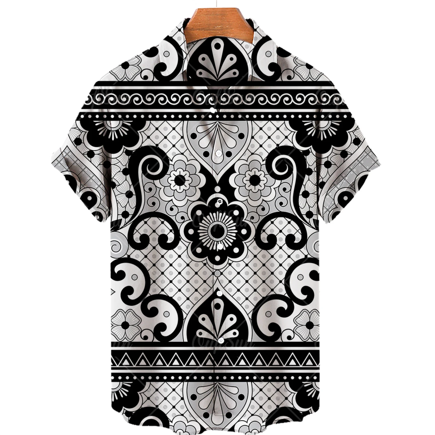 2022 Hawaiian Shirt Men 3d Print Shirts For Men Abstract Simple Short-sleeved Men's Shirts Loose Summer Top Men Women Shirts 5xl