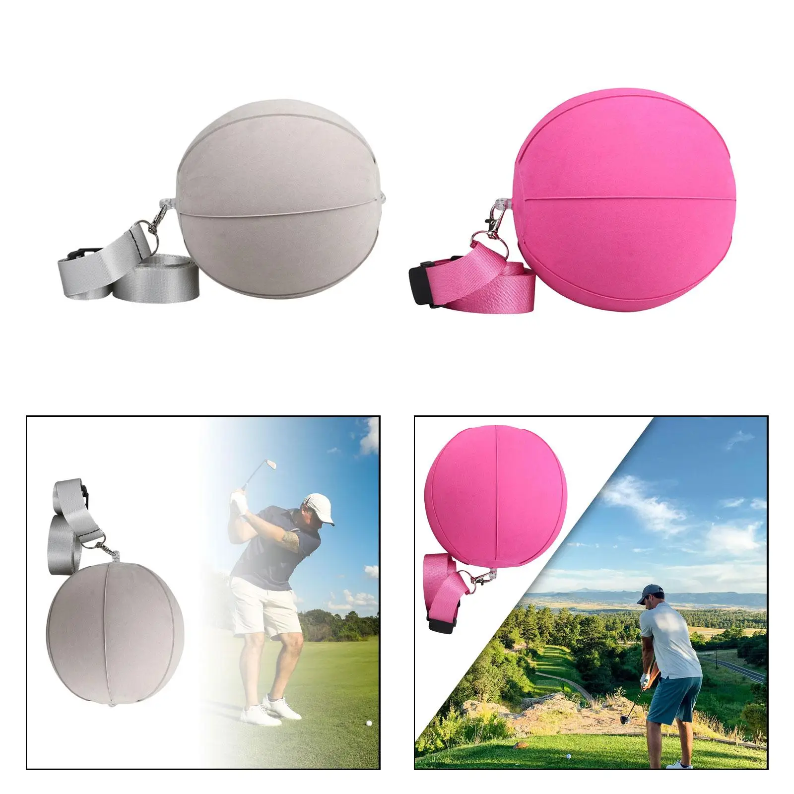 Golf Smart Ball Posture Motion Correction Portable Arm Motion Guide Swing Assistant Golf Training Ball Inflatable Impact Ball