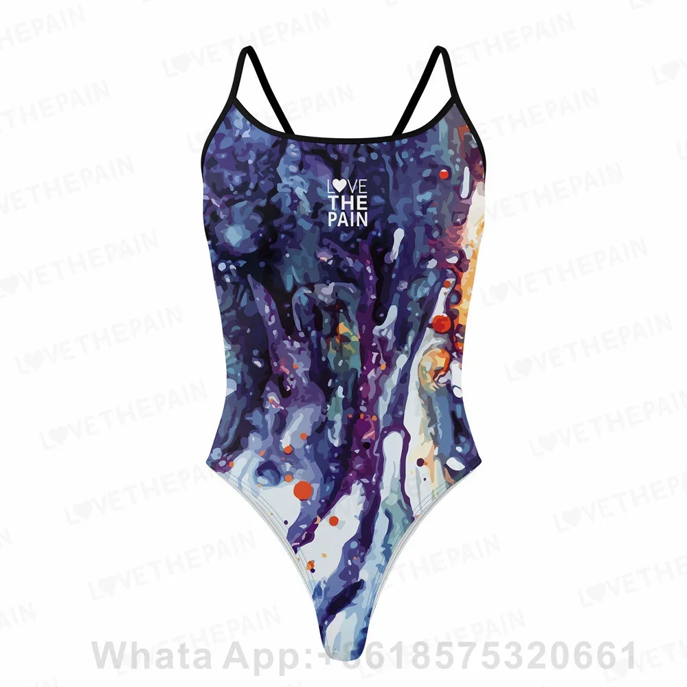 

LOVE THE PAIN Women's Swimwear Bikini Sexy Back Swimsuit One Piece Comfortable Suit Women Swimwear Functional Training Swimwear