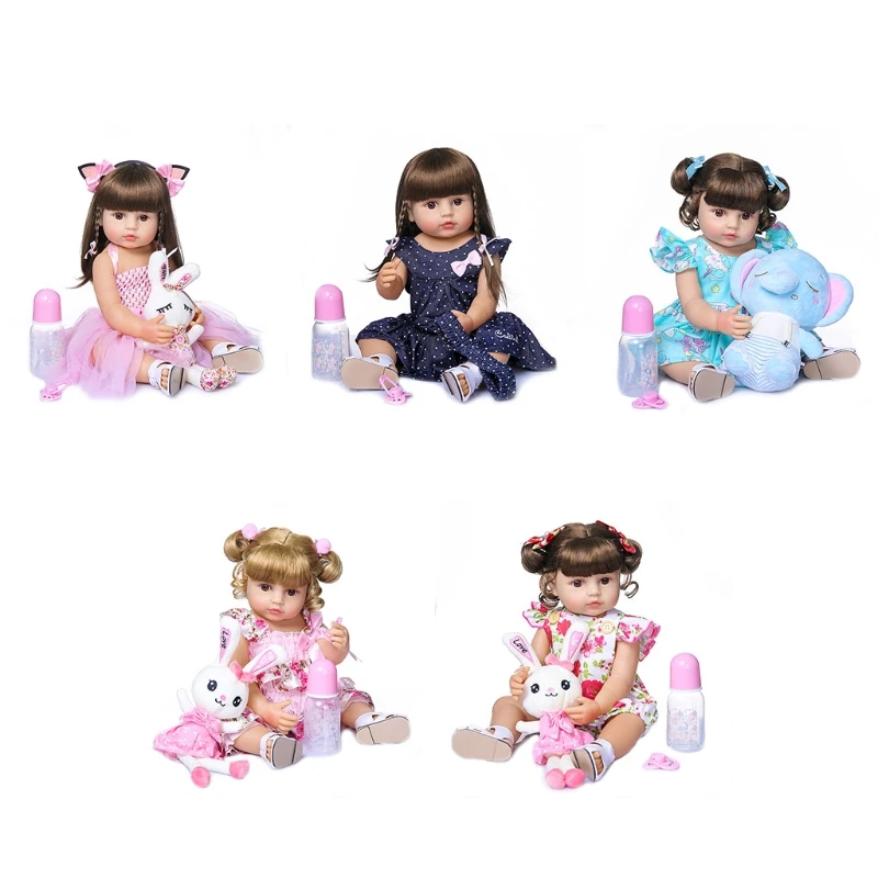 

Реалистичная детская силиконовая игрушка для ухода за новорожденными, 50 см, для детей и пожилых людей, рождественский подарок,