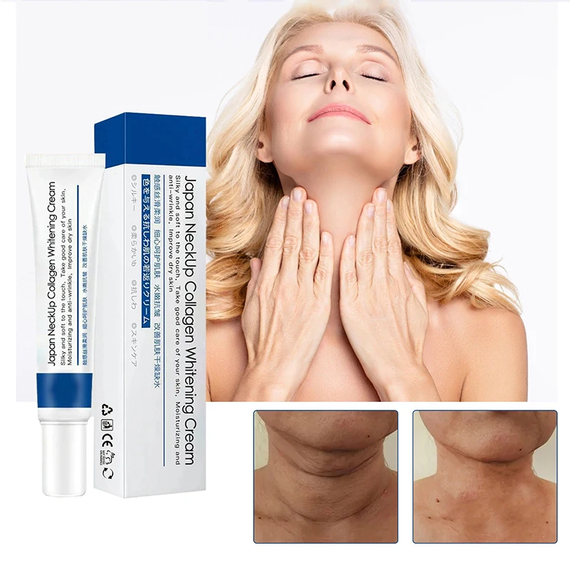 Neck Cream for Collagen Anti-aging tightening Lifting Neck Double Chin Reducer Fine Lines Whitening Moisturizing Skin Care