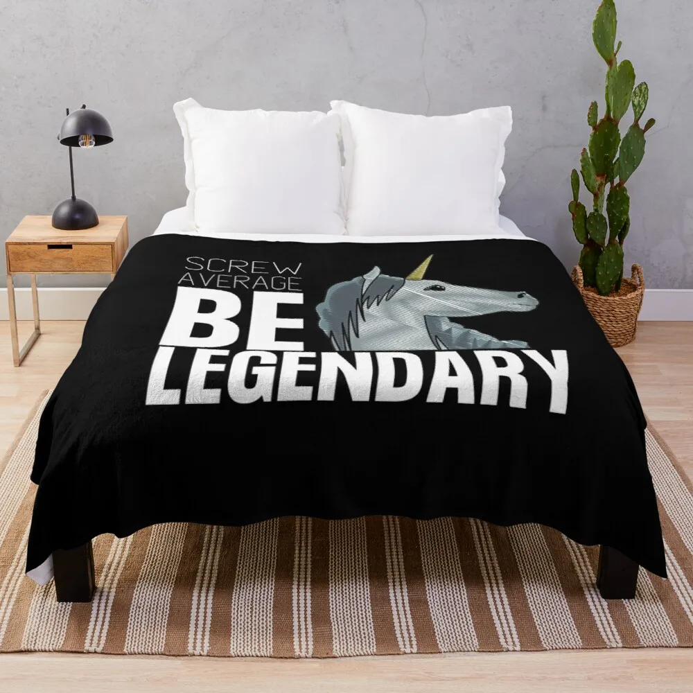 

Screw Average, Be LegendaryThrow Blanket Blankets For Sofa Sleeping Bag Blanket