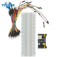 1set Breadboard MB102 Power Supply Module 3.3V/5V + MB-102 830 Points Solderless Prototype Bread Board Kit +65 Jumper Wires DIY - Image 2