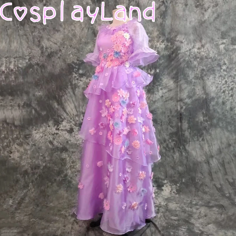 

Magic House Isabela Madrigal Cosplay Mirabel Sister Costume Custom Made Flower Princess Dresses Halloween Party Dress Costumes